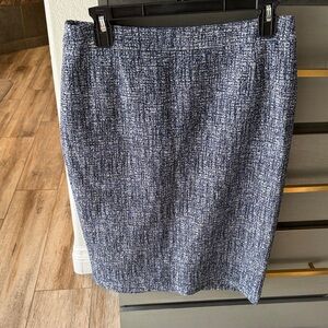Boss Blue Tweed Pencil Skirt